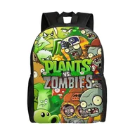 Torby na laptopy - Plecaki Plants Vs Zombies dla chłopców Dziewczęta, Torby na laptopa Cartoon Lekki wytrzymały plecak Tornister dla nastolatków Podstawowy tornister ... - miniaturka - grafika 1