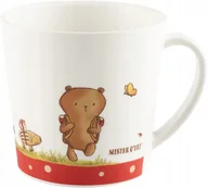 Kubki dla dzieci - Kubek dla dziecka z uchwytem Miś Mister O'Lui czerwony Sigikid - miniaturka - grafika 1