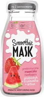 Maseczki do twarzy - Bielenda Smoothie Mask Maseczka nawilżająca prebiotyczna Truskawka+Arbuz 10g - miniaturka - grafika 1