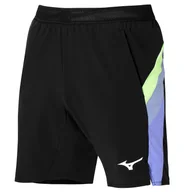 Spodenki męskie - Spodenki męskie Mizuno  Release 8 in Amplify Black/Techno Green XL - miniaturka - grafika 1