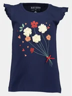 Koszulki i topy damskie - Blue Seven Top 702320 X Granatowy Regular Fit - miniaturka - grafika 1