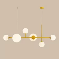 Lampy sufitowe - Wisząca lampa Dione 1092K14 stylowa kule molekuły żółta - miniaturka - grafika 1