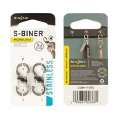 Sprzęt wspinaczkowy - Nite Ize - S-Biner MicroLock - Stalowy - 2Pack - LSBM-11-2R3 - miniaturka - grafika 1