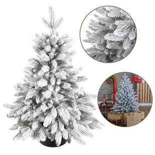 Sztuczna choinka Świerk Skandynawski śnieżony PE 100% w donicy 80cm - Choinki - miniaturka - grafika 1