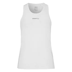 Damska koszulka bez rękawów CRAFT ADV ESSENCE SINGLET 2 W 1914796-900000 – Biały - Koszulki i topy damskie - miniaturka - grafika 1