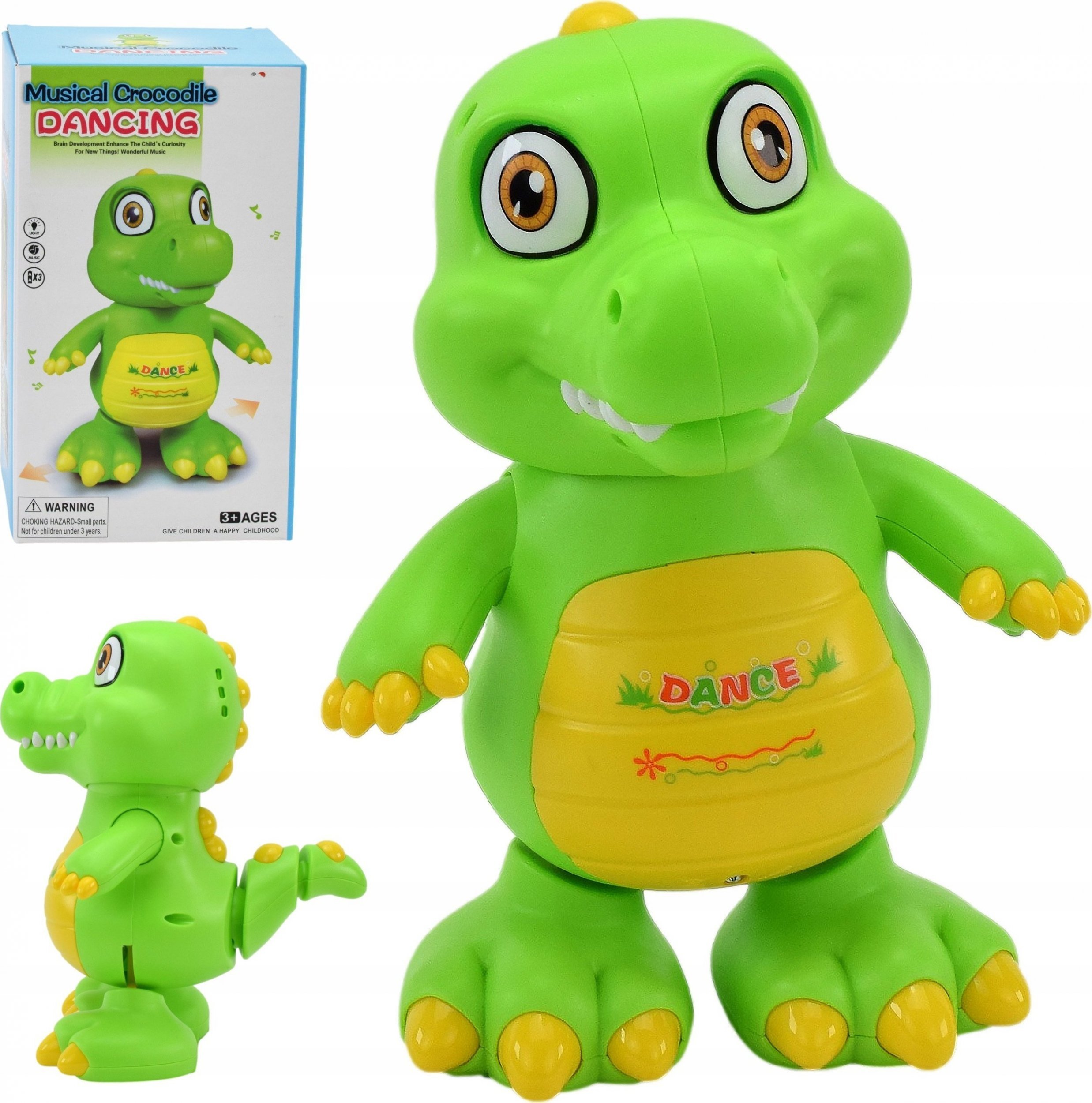 Skleplolki INTERAKTYWNA ZABAWKA TAŃCZĄCY KROKODYL ŚWIECI GRA