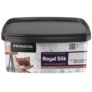 Farba dekoracyjna Royal Silk Baza srebrna R0 1 l Primacol Decorative - Tynki - miniaturka - grafika 1