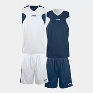 Zestawy męskiej odzieży sportowej - Joma Set Koszykówka Reversible Set Koszykówka, Biały/Granatowy (Biały/Marynowy), XS-S - miniaturka - grafika 1