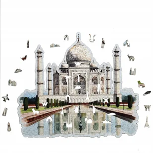 PUZZLE DREWNIANE DUŻE TADŻMAHAL 490 elementów trudne puzzle XXL - Puzzle - miniaturka - grafika 1