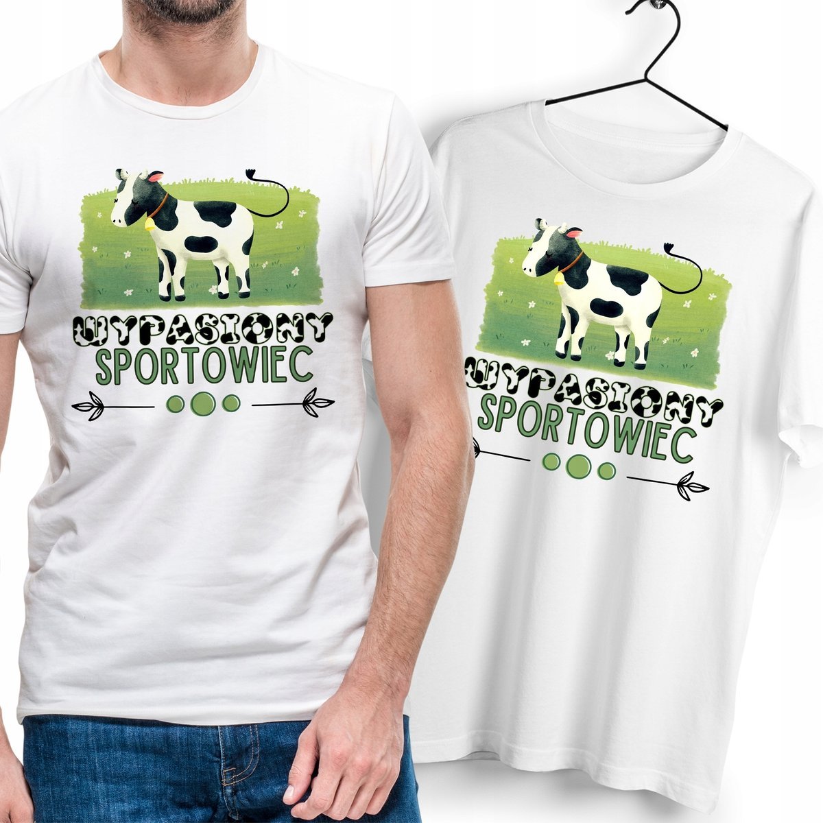 T-Shirt Dla Sportowca biały Na Prezent z Dowolnym Nadrukiem Zdjęciem Gift