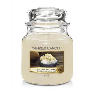 Świece - Yankee Candle Świeca Średnia Coconut Rice Cream 65-75h 411g - grafika 1