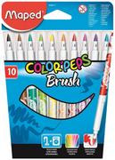 Przybory szkolne - Maped Flamastry Colorpeps Brush 10 kolorów - miniaturka - grafika 1