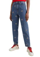 Spodnie damskie - Spodnie damskie Tommy Jeans Mom Jeans Uhr jeansowe-W25 - miniaturka - grafika 1