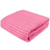 Koce - Koc Polarowy Fala 170X210 Pudrowy Róż - miniaturka - grafika 1