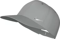 Czapki damskie - Nike Unisex regulowana czapka U Nk Df Club Cap U Cb Mtswsh L, Lt Smoke Grey/Metallic Silver, FB5372-077, L/XL - miniaturka - grafika 1