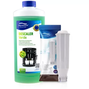 Zestaw Do Ekspresu Krups - filtr AL-TES46, Odkamieniacz Aqualogis Verde 1L - Akcesoria i części do ekspresów do kawy Zestaw Do Ekspresu Krups - filtr AL-TES46, Odkamieniacz Aqualogis Verde 1L - Akcesoria i części do ekspresów do kawy - miniaturka - grafika 1