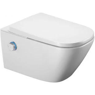 Excellent Dakota 2.0 S2 toaleta myjąca wisząca z pokrętłem sterującym biała/chrom CEEX.4124.593.S2.WH/CEEX.4022.D2.CR - Kompakty WC - miniaturka - grafika 1