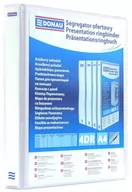 Szkolne artykuły papiernicze - Donau Segregator ofertowy PP A4/4RD/30 biały - miniaturka - grafika 1