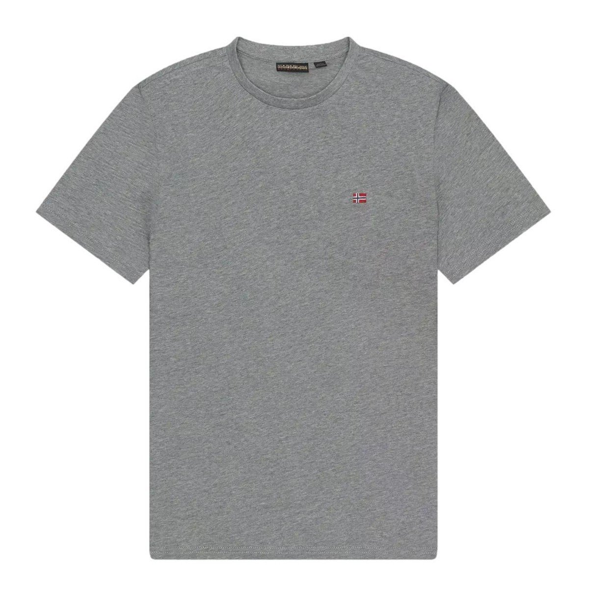 Koszulka męska Napapijri NP0A4H8D160 SALIS SS SUM MED GREY Szara