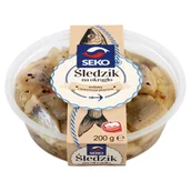 Konserwy i dania rybne - SEKO Śledzik na okrągło solony z kolorowym pieprzem 200 g - miniaturka - grafika 1