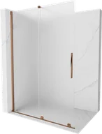 Ścianki i drzwi prysznicowe - Mexen Velar ścianka prysznicowa rozsuwana Walk-in 160 x 200 cm, szron 8 mm, różowe złoto - 871-160-000-33-60 - miniaturka - grafika 1