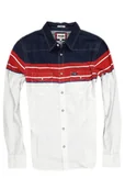 Koszule męskie - WRANGLER LS WESTERN SHIRT SCARLET RED - miniaturka - grafika 1