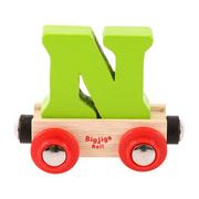 Pociągi dla dzieci - Bigjigs Toys Wagon z literką N (6) BR114 - miniaturka - grafika 1