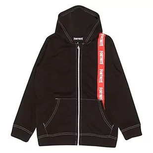 Fortnite Chłopięca bluza z kapturem z logo zapinana na zamek czerwona/czarna moda, czerwony/czarny, 8-9 lat - Bluzy dla chłopców - miniaturka - grafika 1