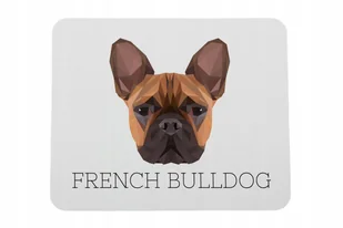 Buldog francuski geometryczny Podkładka pod mysz - Podkładki pod mysz - miniaturka - grafika 1