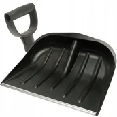 Łopaty do śniegu - Łopata SZUFLA do śniegu 45cm okucie aluminiowe + UCHWYT - czarna - miniaturka - grafika 1