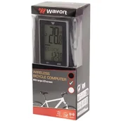 Liczniki rowerowe - Licznik rowerowy bezprzewodowy LCD Walfort SREBRNY - miniaturka - grafika 1