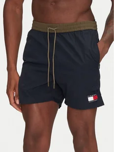 Tommy Hilfiger Szorty kąpielowe UM0UM03455 Granatowy Slim Fit - Kąpielówki męskie - miniaturka - grafika 1