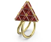 Pierścionki - Biżuteria SWAROVSKI 5630289. Pierścionek, Kolor czerwony. Kobieta. - miniaturka - grafika 1