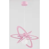 Lampy sufitowe - Alfa Sosnowscy Lampa dziecięca wisząca ORLANDO BLUE E27 wys. 90cm pink 62139 - miniaturka - grafika 1