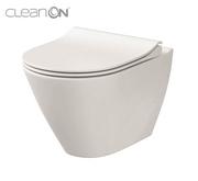 Cersanit City Oval CleanOn miska wisząca WC bez rantu z deską wolnoopadającą Slim K701-104 CE.KRCIT.MW-CITY-OVAL-SLIM/SET