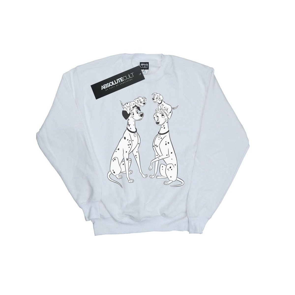 Disney Bluza Damska / Damska 101 Dalmatyńczyków Rodzina (M / Ciepły Biały)