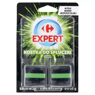 Carrefour Expert Kostka do spłuczki leśna 2 x 50 g - Środki do WC - miniaturka - grafika 1