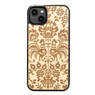 Drewniane Etui Bewood iPhone 14 Plus POLSKI FOLK ANIEGRE - Etui i futerały do telefonów - miniaturka - grafika 1