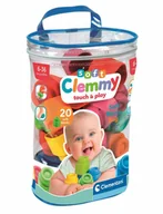 Klocki - Clementoni, Klocki Clemmy Woreczek z 20 klockami - miniaturka - grafika 1