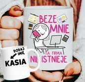 Koszulki i topy damskie - Kubki z imieniem dla koleżanek z pracy na Dzień Kobiet - miniaturka - grafika 1
