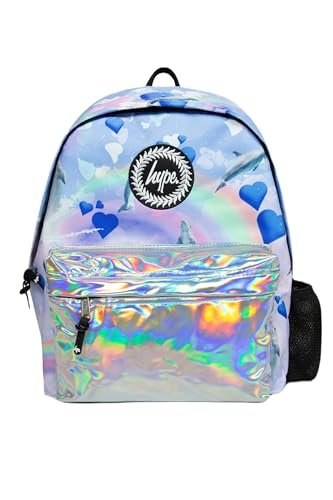 Hype Dziewczęce tęczowe delfiny odznaka plecaki, wielokolorowe, jeden rozmiar, multi, Rozmiar uniwersalny