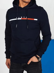 Bluza męska z nadrukiem granatowa Dstreet BX5730-XXL - Bluzy męskie - miniaturka - grafika 1