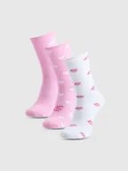 Skarpetki dla dzieci - 4F Skarpetki casual za kostkę (3-pack) dziewczęce - multikolor 32-34 - miniaturka - grafika 1