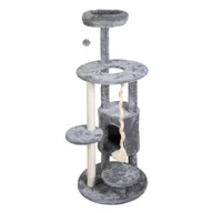 Drapaki dla kotów - Drapak dla kota 48 x 48 x 112 cm szary - miniaturka - grafika 1