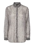 Bluzki damskie - Pieces Bluzka "Pcjamaca" w kolorze czarno-białym - miniaturka - grafika 1