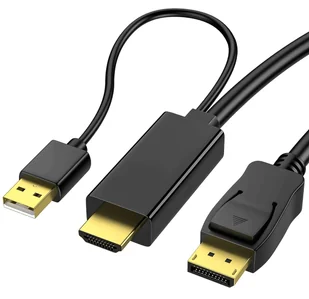 Przewód kabel konwerter z HDMI na DISPLAYPORT DP 4K 60Hz 1,8m Reagle - Kable Przewód kabel konwerter z HDMI na DISPLAYPORT DP 4K 60Hz 1,8m Reagle - Kable - miniaturka - grafika 1