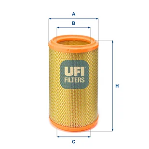 Filtr powietrza UFI Filtry 27.236.00 - Filtry powietrza - miniaturka - grafika 1