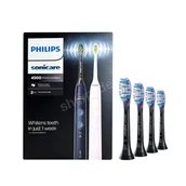 Szczoteczki elektryczne - PHILIPS Sonicare Protective Clean 4500 DUO Pink/Black HX6830/35 Zestaw szczoteczek sonicznych + opakowanie końcówek Gum Care Premium Black (4 sztuki) - miniaturka - grafika 1