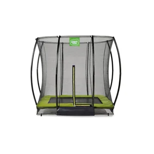 Exit Trampolina naziemna Silhouette 153x214cm z siatką zabezpieczającą zielona - Trampoliny - miniaturka - grafika 1