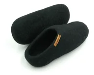 Kapcie męskie - Feltiness, Paputy Czarne, kapcie wełniane 43-44 (27cm) - miniaturka - grafika 1